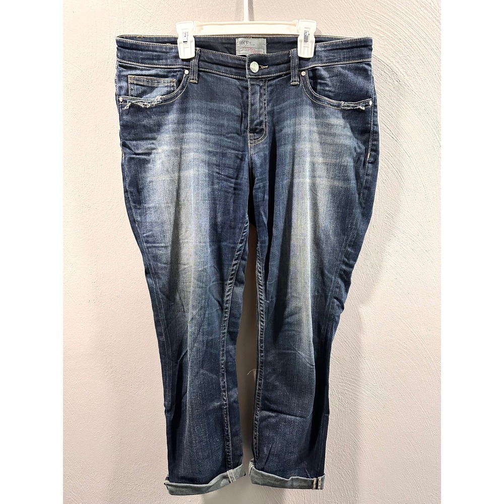 BKE Payton Straight Leg Jeans Dark Wash Denim 30x31.5 Stretch Womens